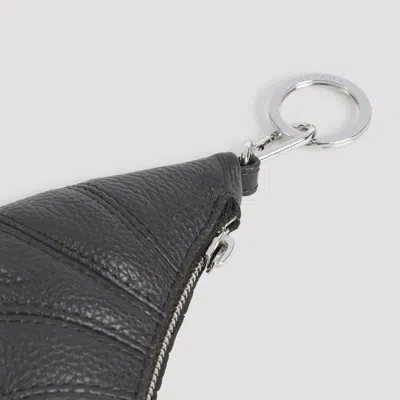Lemaire Mini Croissant Keychain Textured Surface