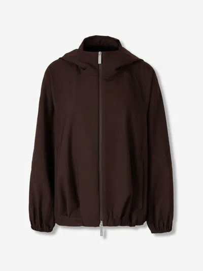 Laminar Technical Hooded Jacket In Brown