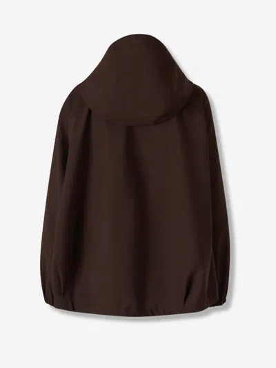 Laminar Technical Hooded Jacket In Brown
