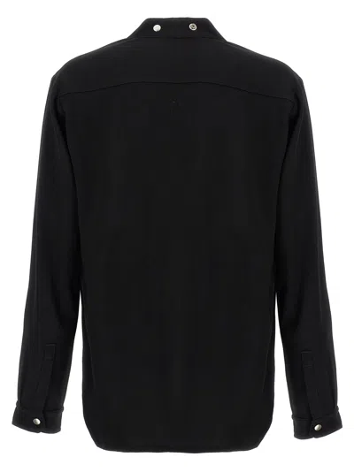 Rick Owens Larry Fogpocket Shirt And Blouse Black In Black