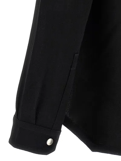 Rick Owens Larry Fogpocket Shirt And Blouse Black In Black
