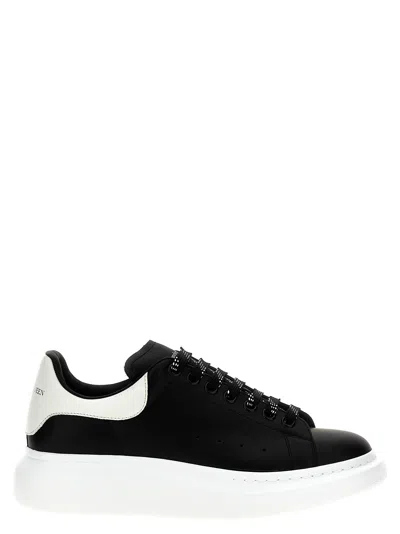 Alexander Mcqueen Larry Leather Sneakers With Logo Detail In Animal Print
