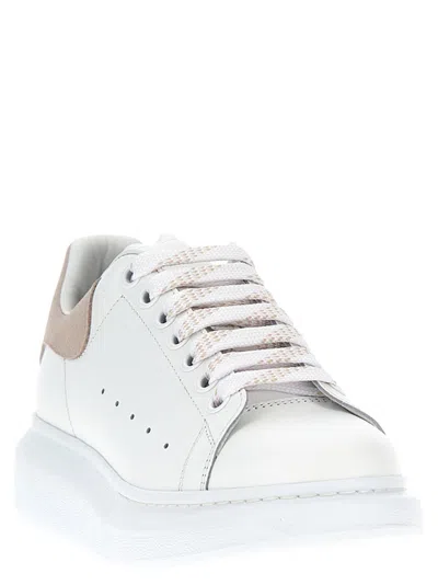 Alexander Mcqueen Suede-panelled Sneakers In White