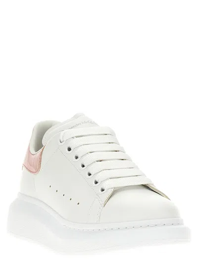 Alexander Mcqueen Alexander Mc Queen Oversize White Pink Calf Leather Sneaker In White