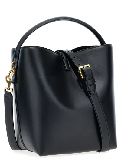Saint Laurent Le 37 Ysl Bucket Bag In Smooth Leather In Black