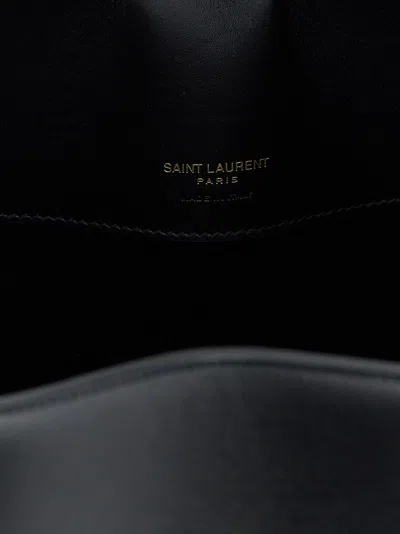 Saint Laurent Le 37 Ysl Bucket Bag In Smooth Leather In Black