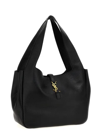 Saint Laurent Bea Cabas Ysl Tote Bag In Supple Leather In Black