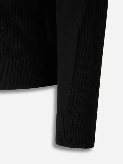 Laminar Ribbed Hooded Knit Knitwear In Black