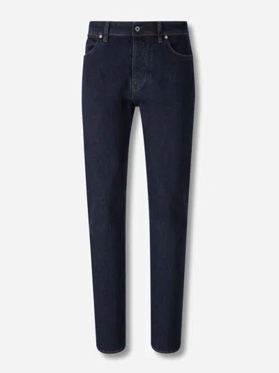 Stone Island Denim Flared Jeans In Blue