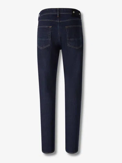 Stone Island Denim Flared Jeans In Blue