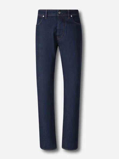 Stone Island Denim Flared Jeans In Blue