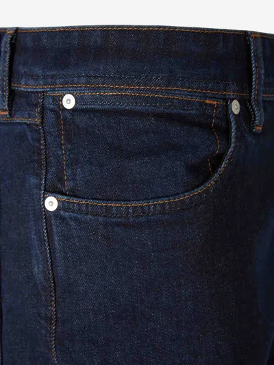 Stone Island Denim Flared Jeans In Blue