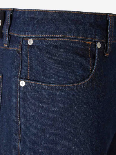 Stone Island Denim Flared Jeans In Blue