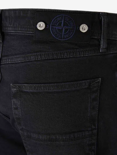 Stone Island Denim Flared Jeans In Multi