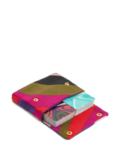 Pucci Playing Cards With Marble Print Case Accessories In Multi