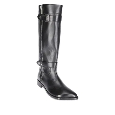 Niccolò Pasqualetti Obliqua Zip Buckle Boots In Black