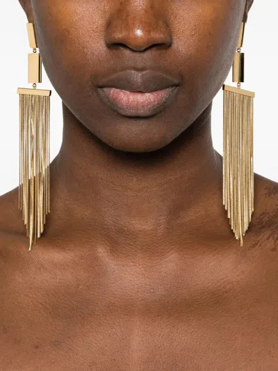 Isabel Marant Fringe Earrings Accessories In Gold