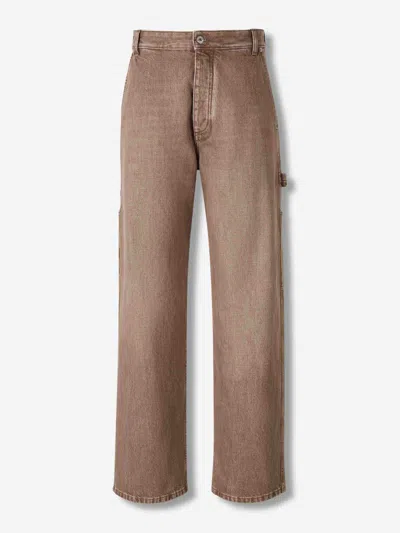 Bottega Veneta Wide Cargo Pants In Multi