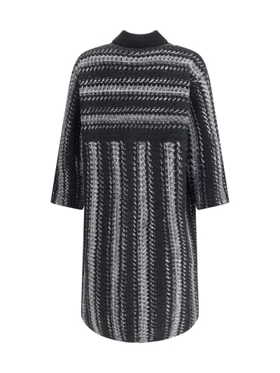 Fabiana Filippi Soft Wool And Cashmere Double Coat In Black