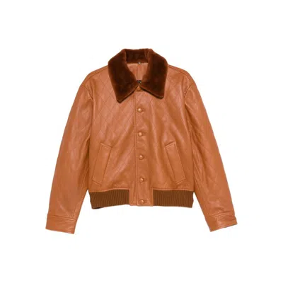 Ernest W Baker Ernest W. Baker Leather Outerwears In Brown