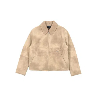 Represent Shearling-collar Jacket In Multi