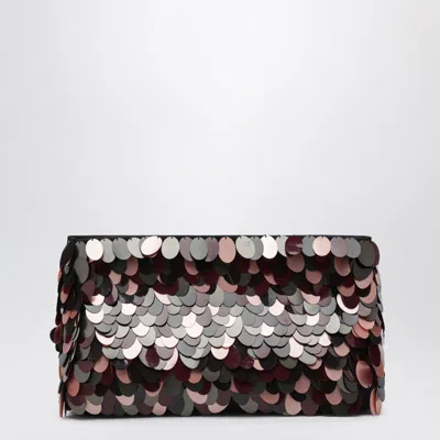 Dries Van Noten Rectangular Sequin Embellished Evening Clutch In Red