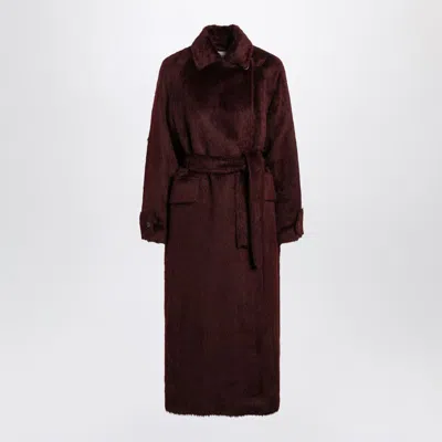 Max Mara Cherry-colored And Coat In Red