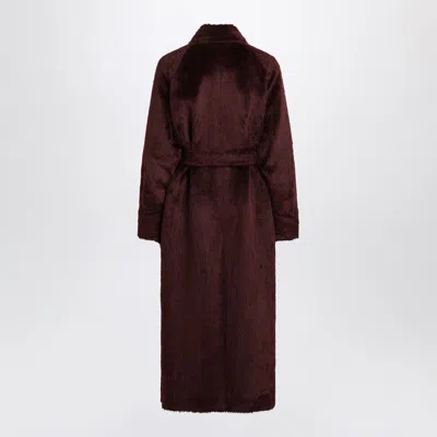 Max Mara Cherry-colored And Coat In Red