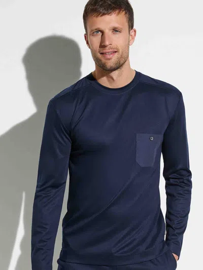 Zimmerli Pajamas Set Pockets In Blue