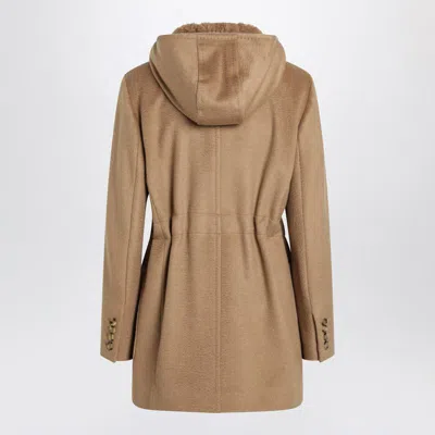 Max Mara Zibeline Parka In Brown