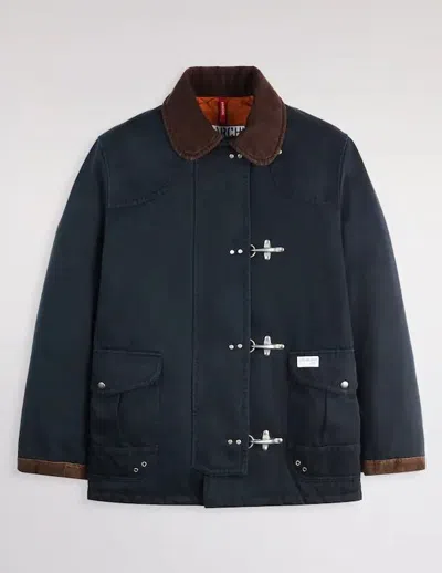 Fay 4 Ganci Cotton Jacket In Blue
