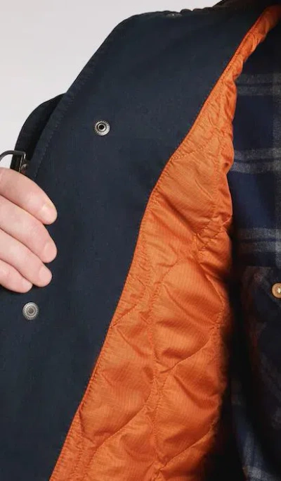 Fay 4 Ganci Cotton Jacket In Blue