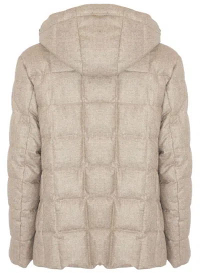 Fay Long-sleeved Cotton Jacket In Brown