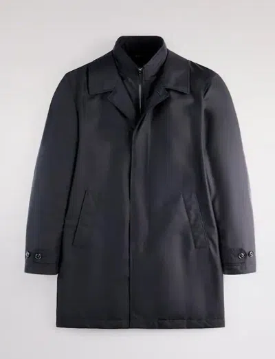 Fay Double-front Morning Coat With Padded Interior In Blue