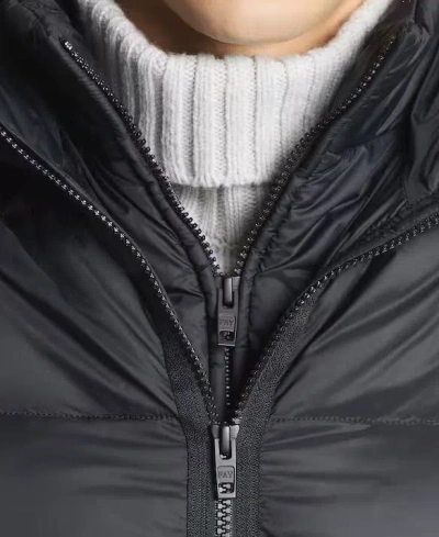 Fay Double-front Quilted Jacket In Black