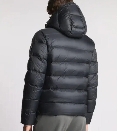 Fay Double-front Quilted Jacket In Black