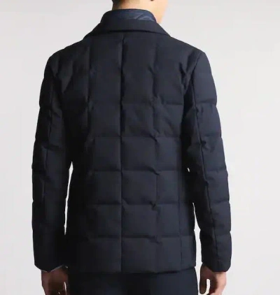 Fay Padded Down Coat Stand-up Collar In Blue