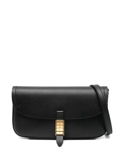 Pinko Saddle Flat Bags In Black