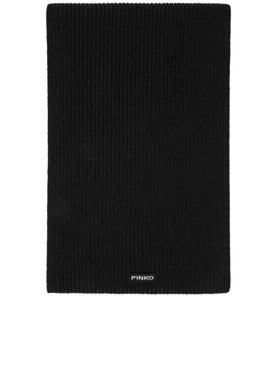 Pinko Slovenia Sciarpa Half English In Black