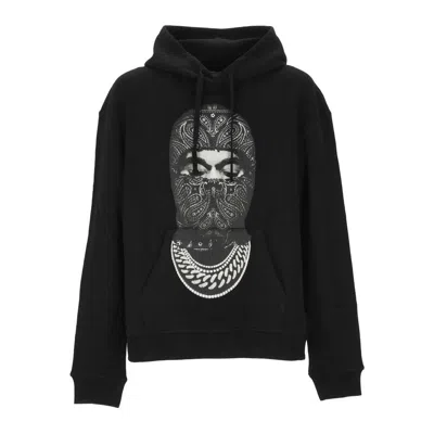 Ih Nom Uh Nit Pattern-printed Drawstring Hoodie In Black