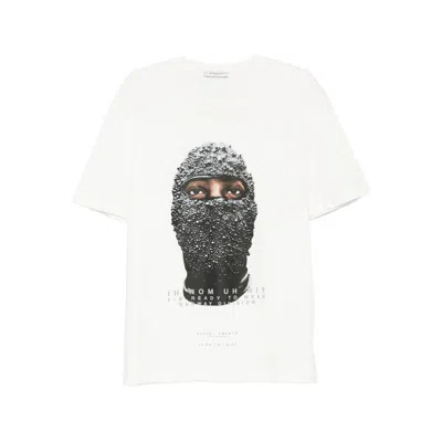 Ih Nom Uh Nit Graphic Printed Crewneck T-shirt In White