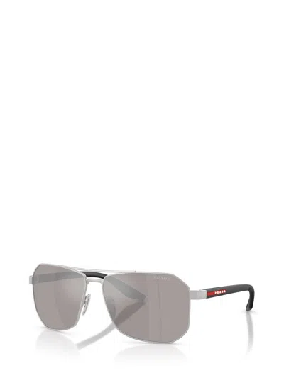 Prada Eyewear Aviator Sunglasses In Gray