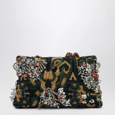 Dries Van Noten Jacquard Tapestry-effect Clutch In Multi