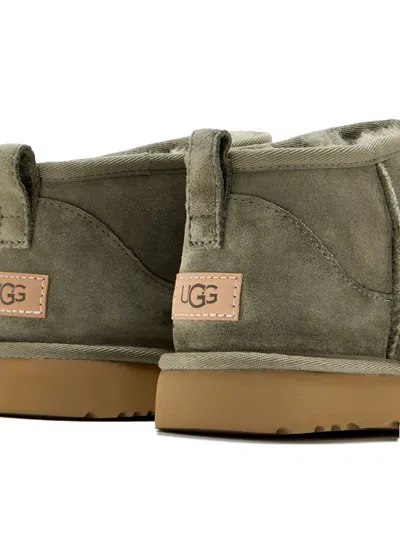 Ugg W Classic Ultra Mini Shoes In Green