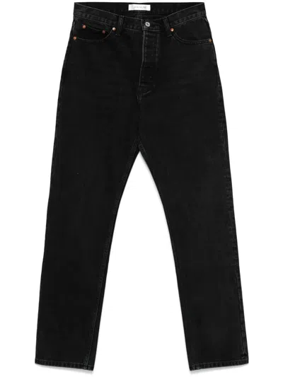 Aya Muse Waistband Denim Trousers In Black