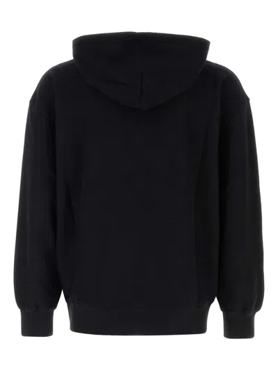 1989 Studio Hooded Sweatshirt Kangaroo Pocket Ribbed Cuffs In Black
