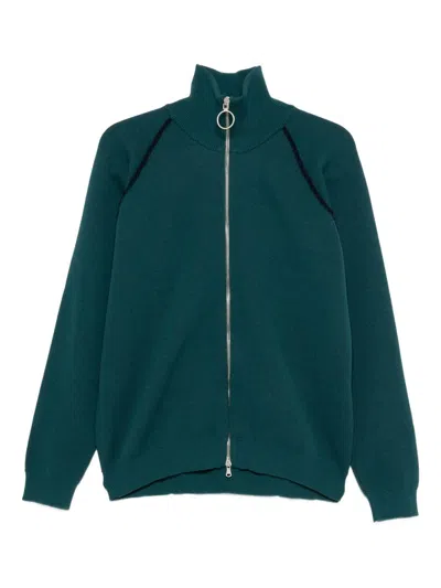1989 Studio Full Zip Raglan Sweater Clothing In Green