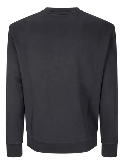Maison Kitsuné Cotton Sweatshirt Featuring Fox Head Design In Blue