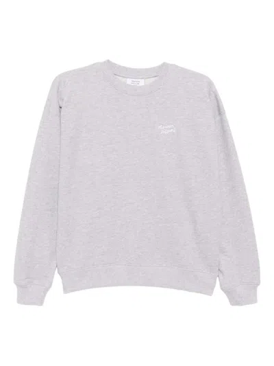 Maison Kitsuné Handwriting Comfort Sweatshirt Clothing In Purple