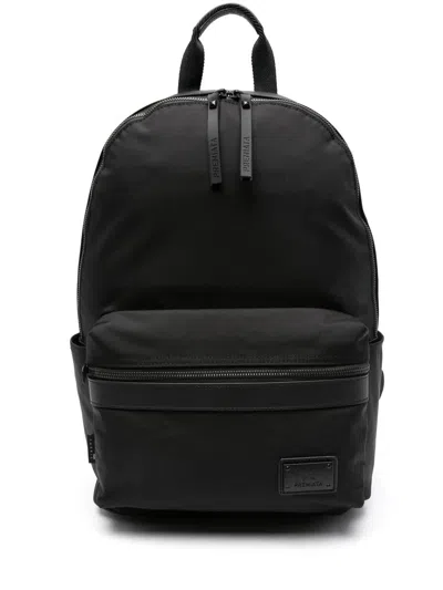 Premiata Zaino Black Nylon Backpack In Black